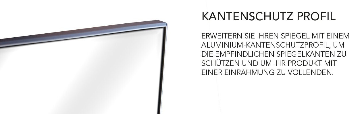 edge protection profile for mirrors